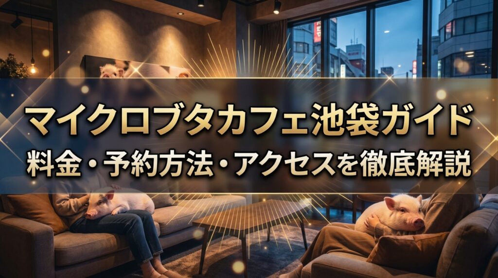 マイクロブタカフェ池袋ガイド｜料金・予約方法・アクセスを徹底解説