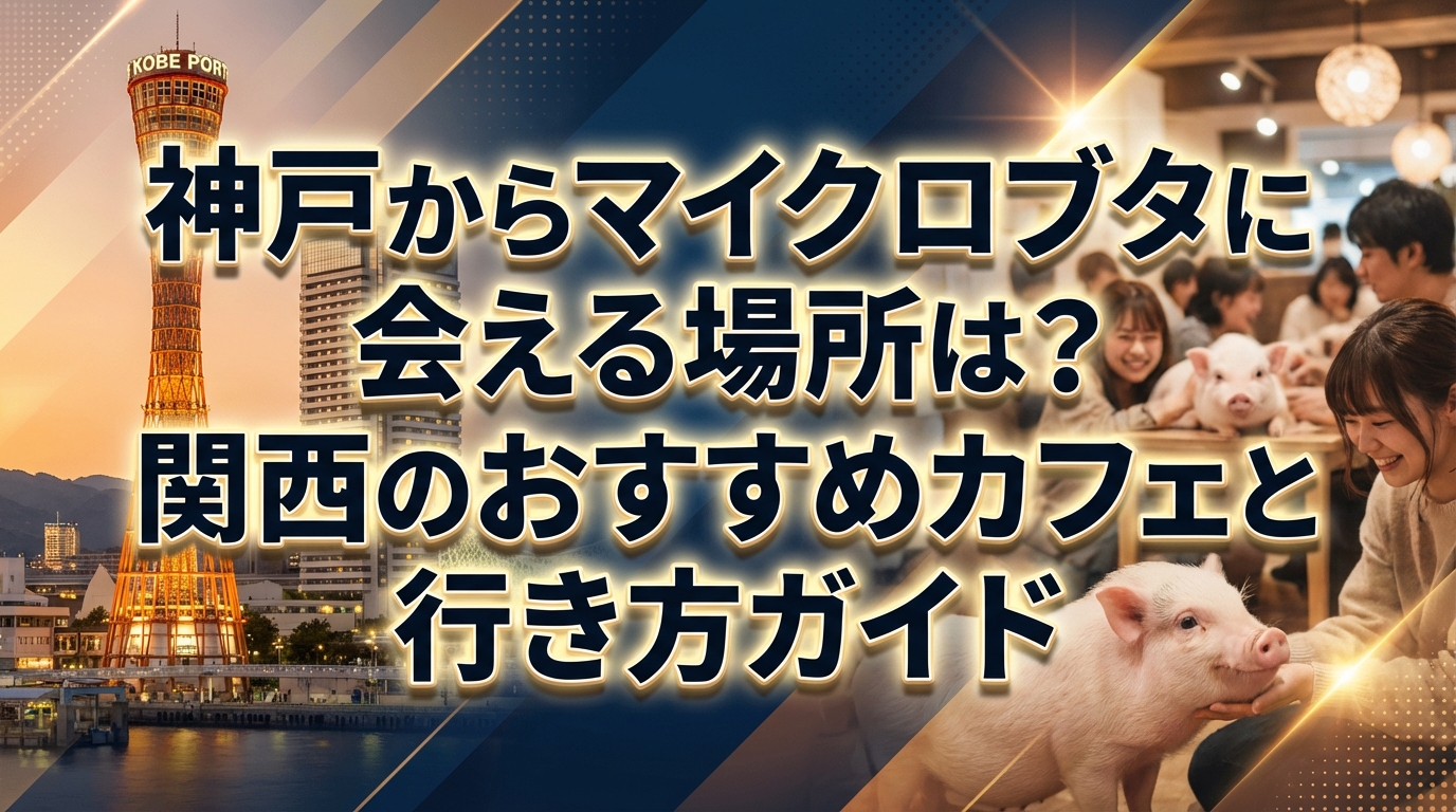 神戸からマイクロブタに会える場所は?関西のおすすめカフェと行き方ガイド