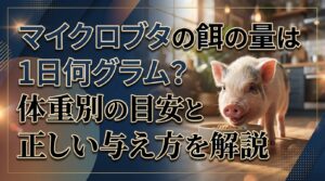 マイクロブタの餌の量は1日何グラム？体重別の目安と正しい与え方を解説