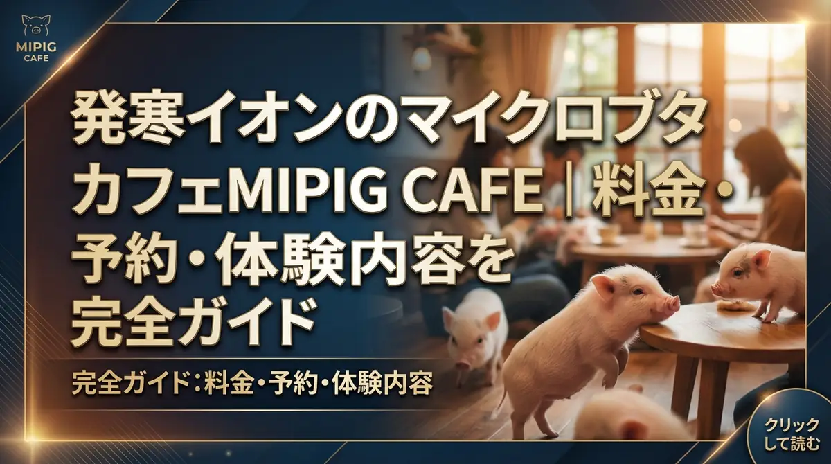 発寒イオンのマイクロブタカフェMIPIG CAFE|料金・予約・体験内容を完全ガイド