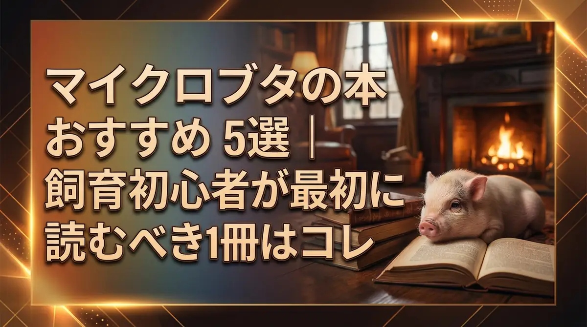 マイクロブタの本おすすめ5選｜飼育初心者が最初に読むべき1冊はコレ