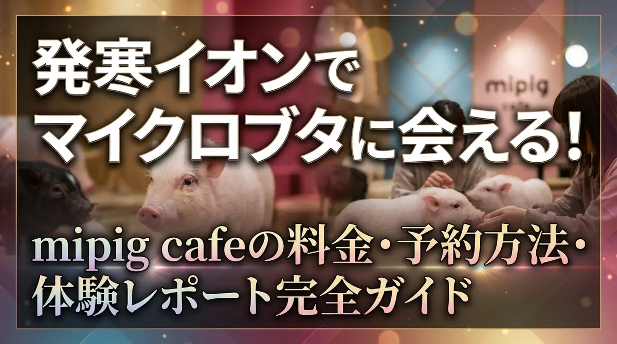 発寒イオンでマイクロブタに会える！mipig cafeの料金・予約方法・体験レポート完全ガイド
