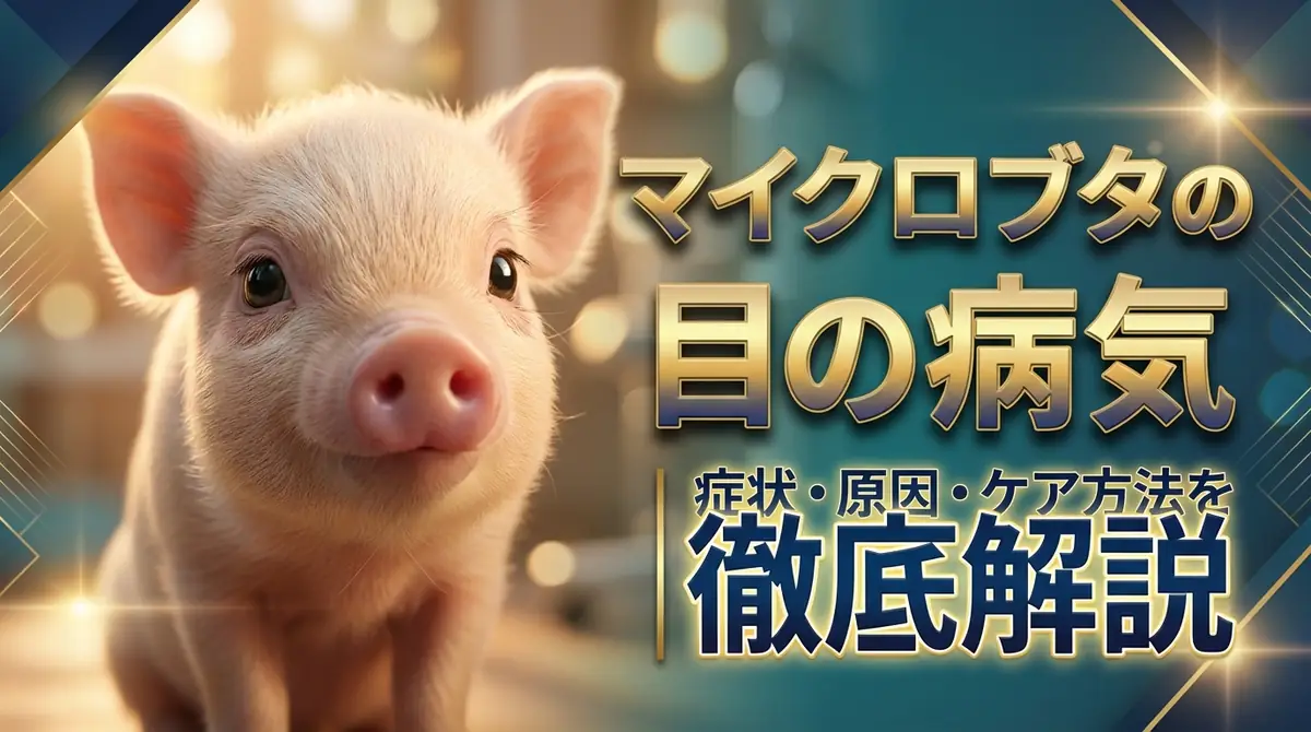 マイクロブタの目の病気｜症状・原因・ケア方法を徹底解説
