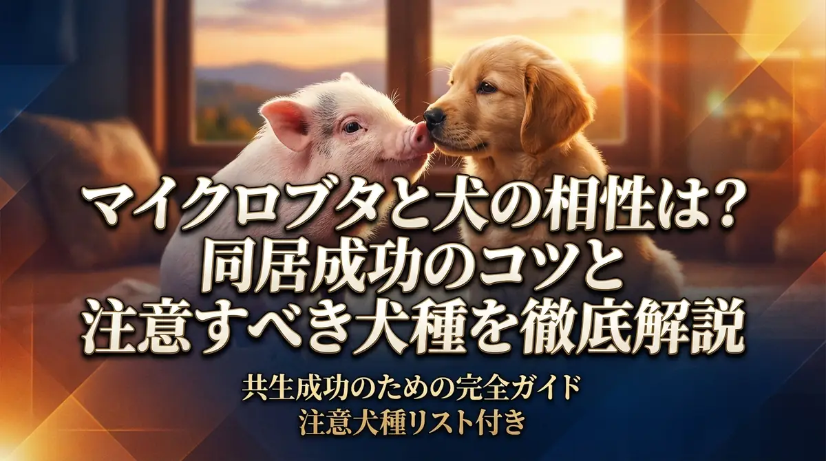 マイクロブタと犬の相性は？同居成功のコツと注意すべき犬種を徹底解説